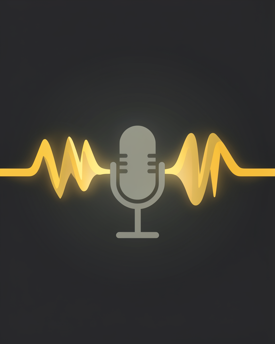 A waveform transforming from one language into another